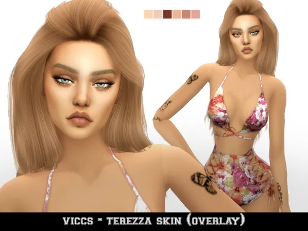 Mix VICCS_ TEREZZA SKIN OVERLAY - The Sims 4 Custom Content