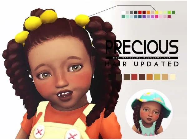 Maxis Match PRECIOUS HAIR TODDLER VERSION - The Sims 4 Custom Content
