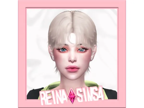 Alpha REINA_TS4_HUSH HAIR by Reina Sims4 - The Sims 4 Custom Content