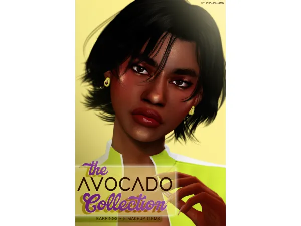 Mix THE AVOCADO COLLECTION by Pralinesims - The Sims 4 Custom Content