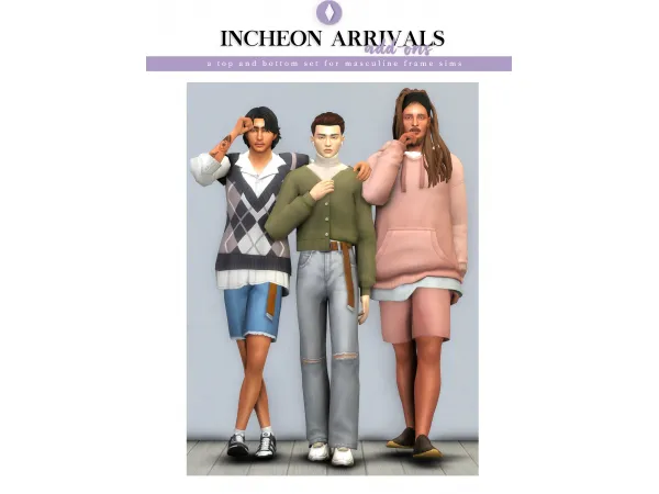 Maxis Match Incheon Arrivals Addons by nucrests - The Sims 4 Custom Content