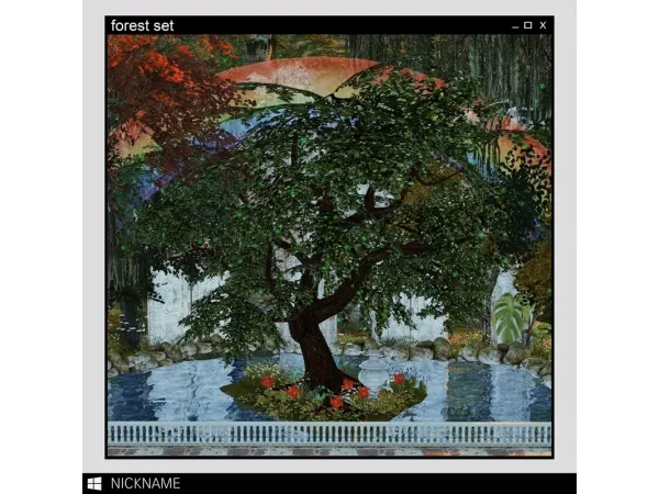 Alpha forest set - The Sims 4 Custom Content