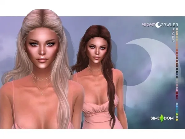 Alpha nightcrawler mystery hair - The Sims 4 Custom Content