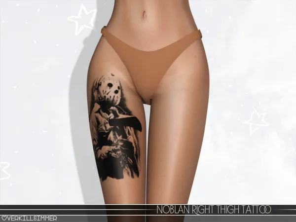 Mix Noblan thigh tattoo - The Sims 4 Custom Content