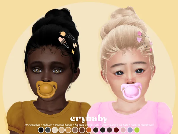 crybaby - besame hair+ clip acc - toddler f