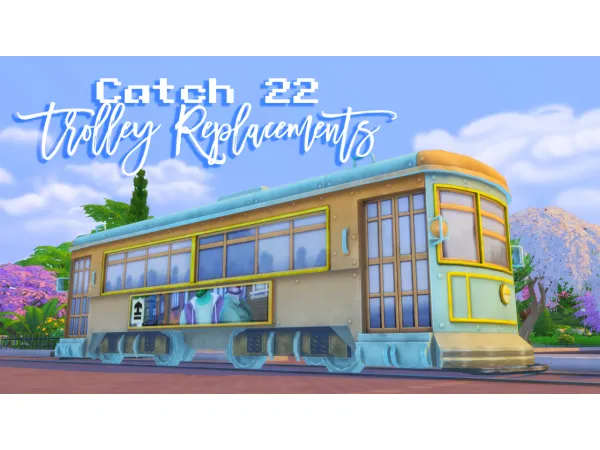 Maxis Match Willow Creek Trolley [Default Recolours] by Mia200 - The Sims 4 Custom Content