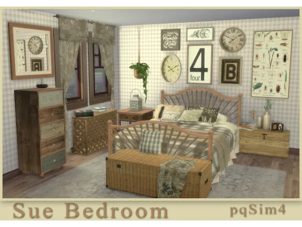 Mix SUE BEDROOM - The Sims 4 Custom Content