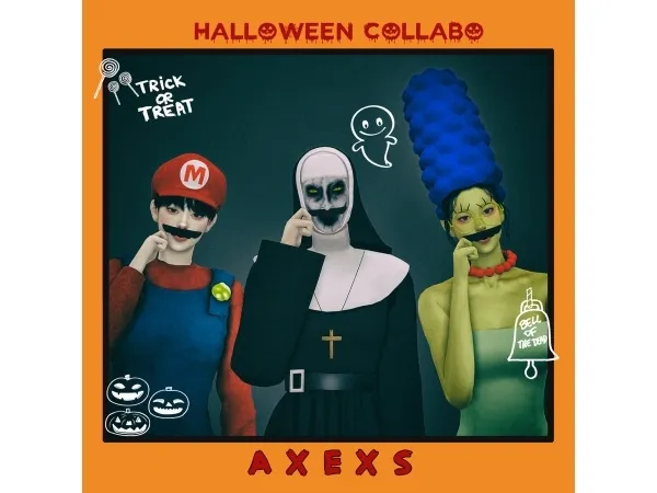 Alpha A x E x S Halloween collaborationeen - The Sims 4 Custom Content