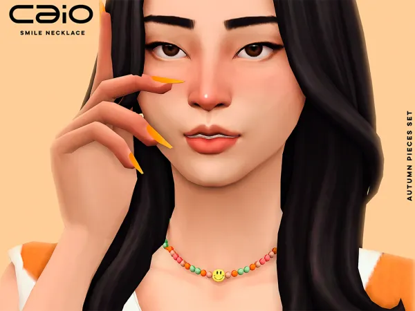 Maxis Match Smile Necklace - The Sims 4 Custom Content