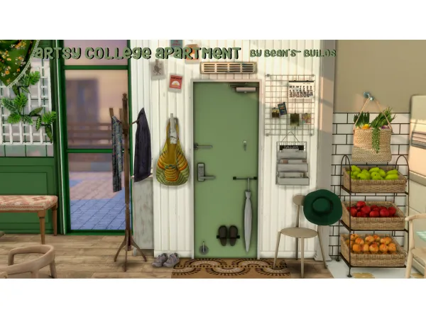 Maxis Match Artsy College Apartment - The Sims 4 Custom Content