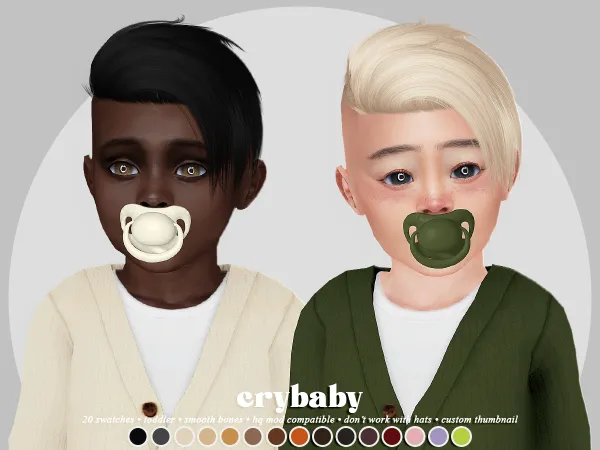 Alpha crybaby spark hair (anto) toddler mf - The Sims 4 Custom Content