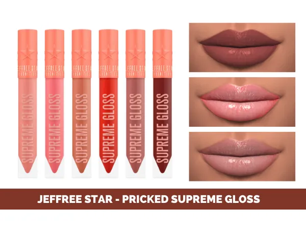Mix JEFFREE STAR PRICKED SUPREME GLOSS - The Sims 4 Custom Content