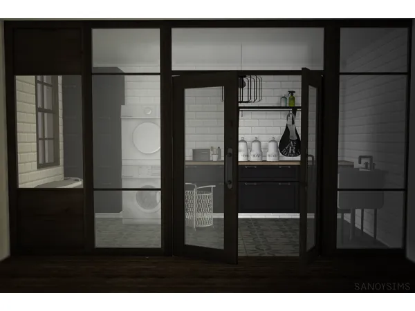 Mix Anye Laundry Room Set - The Sims 4 Custom Content