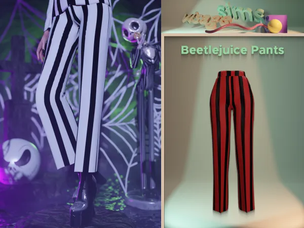 Alpha Beetlejuice Pants - The Sims 4 Custom Content