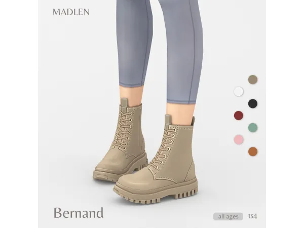 Maxis Match Bernand Boots by Madlen - The Sims 4 Custom Content