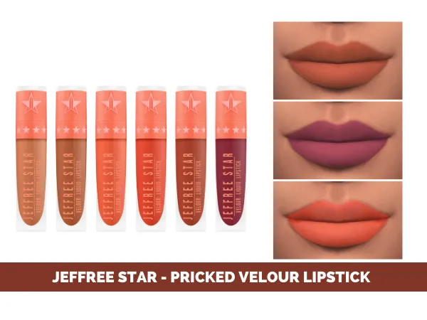 Mix JEFFREE STAR PRICKED VELOUR LIPSTICK - The Sims 4 Custom Content
