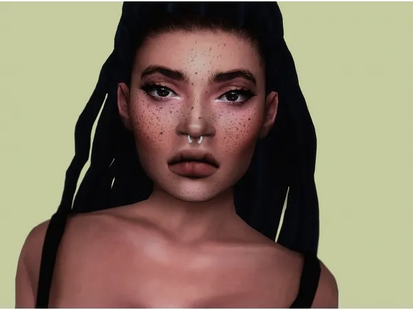 Alpha 3 different freckle blushes - The Sims 4 Custom Content