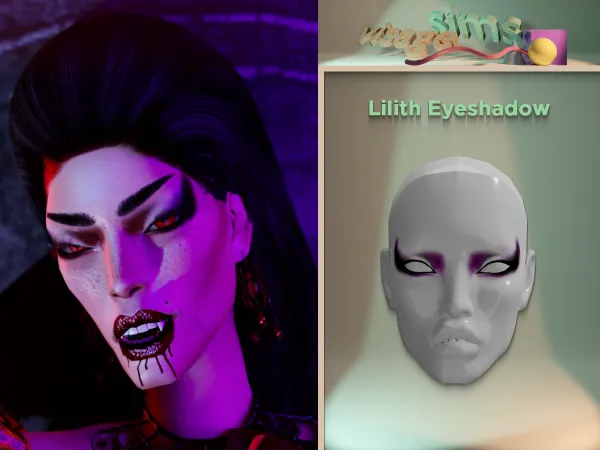 Alpha Lilith Eyeshadow - The Sims 4 Custom Content