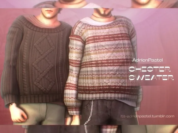 Maxis Match Chester Swater - The Sims 4 Custom Content