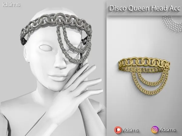 Alpha Dico Queen Head Acc - The Sims 4 Custom Content