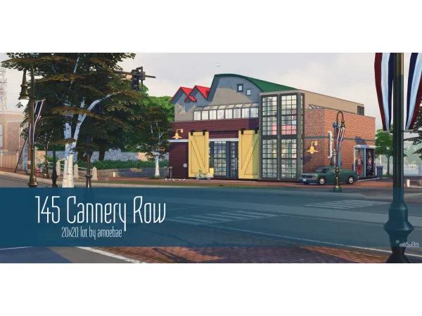 Maxis Match Lot 145 Cannery Row - The Sims 4 Custom Content