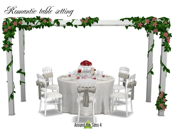 Around the Sims 4 | Romantic table setting