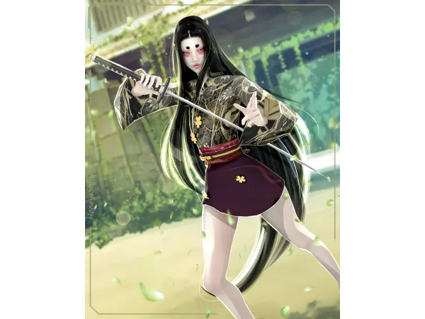 [HS4] Katana Model-Poses by HoneysSims4