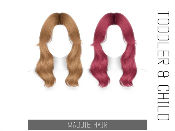 Alpha MADDIE HAIR TODDLER CHILD - The Sims 4 Custom Content
