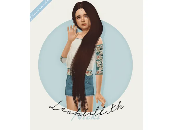 Alpha Leahlillith Nicki Kids Version - The Sims 4 Custom Content