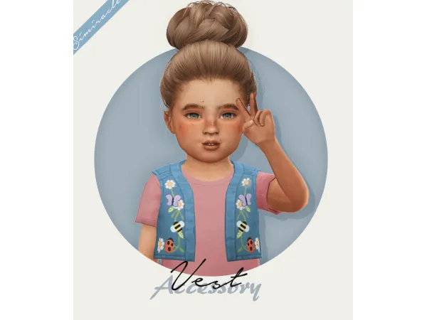 Alpha Vest for Kids Toddlers - The Sims 4 Custom Content