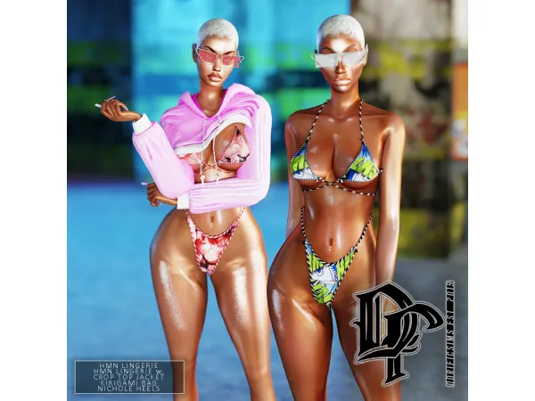 Alpha HMN LINGERIE META SHADES by - The Sims 4 Custom Content