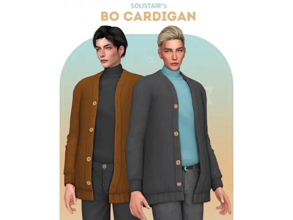 Maxis Match Bo Cardigan by Solistair - The Sims 4 Custom Content