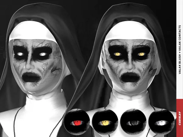 Alpha Valak Contacts Blush - The Sims 4 Custom Content