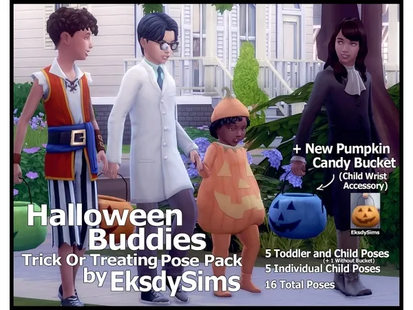 Maxis Match Halloween Buddies by EksdySims - The Sims 4 Custom Content