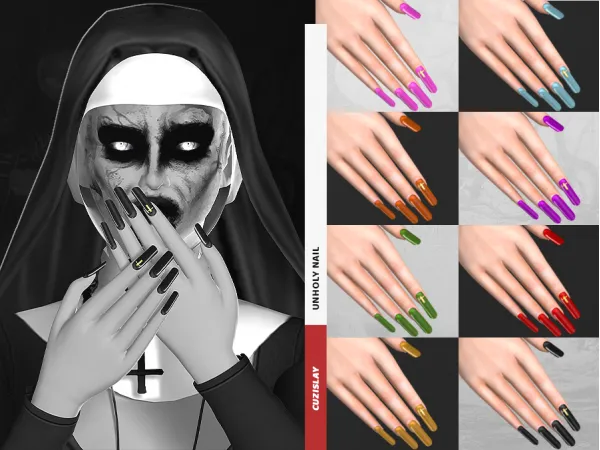 Alpha Unholy Nails - The Sims 4 Custom Content
