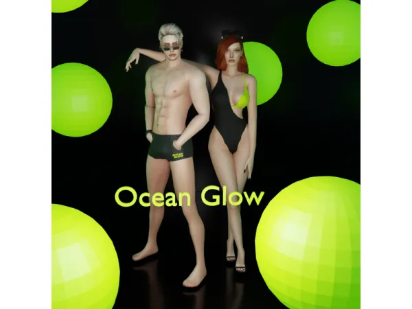 Ocean Glow Collection with News Premium Sims by DIEUX