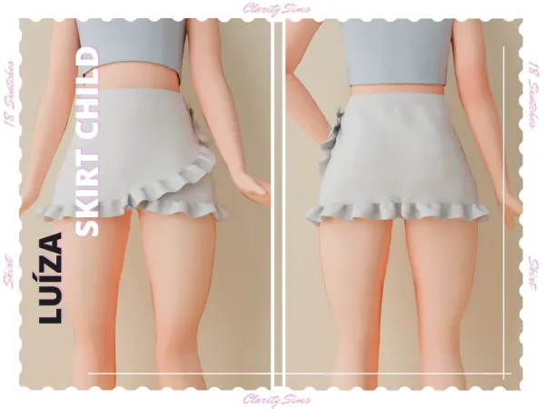 Alpha Luíza Skirt - The Sims 4 Custom Content