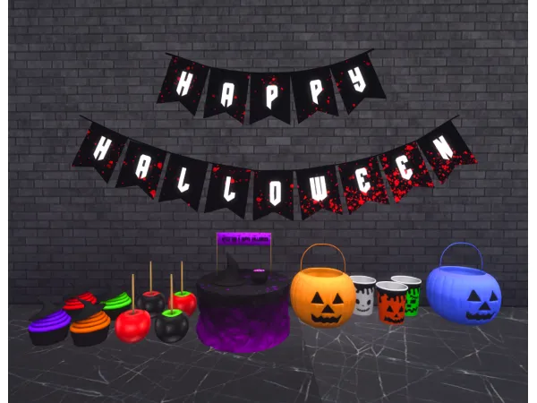 Maxis Match Halloween Clutter by simmerkatex - The Sims 4 Custom Content