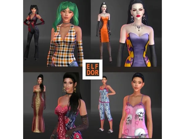 Maxis Match October Collection 2 Vamp Couture Maxis Match - The Sims 4 Custom Content