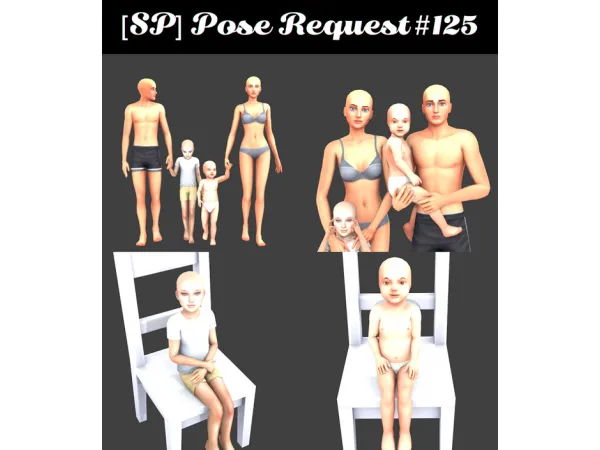 Alpha [SP]Pose Request 125 by sciophobis - The Sims 4 Custom Content