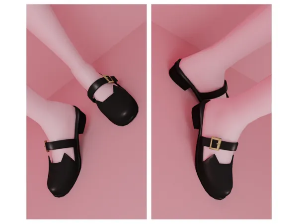 Alpha kitty slip ons by simsfinds - The Sims 4 Custom Content