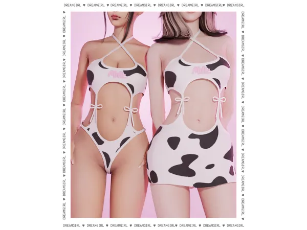 Alpha MILKY OUTFITS by dreamgirl - The Sims 4 Custom Content