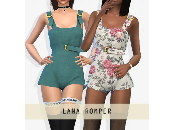 Maxis Match LANA ROMPER - The Sims 4 Custom Content