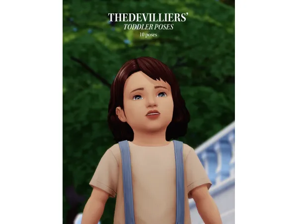 Maxis Match THEDEVILLIERS Toddler Poses - The Sims 4 Custom Content