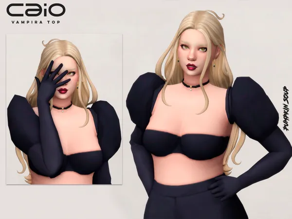 SxC Vampira Top (Pumpkin Soup Collab)