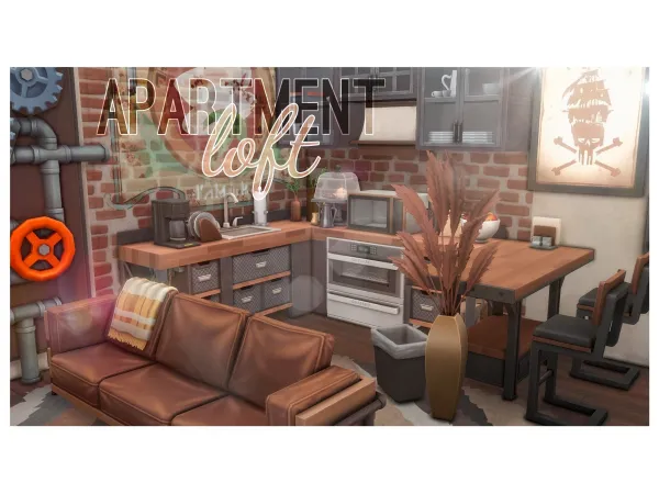 Maxis Match loft apartment - The Sims 4 Custom Content