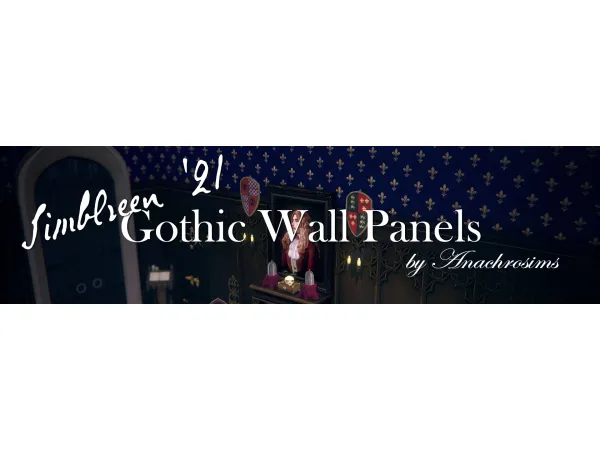 Maxis Match [SIMBLREEN 2021 Gothic Arch Panels] by AnachroSims - The Sims 4 Custom Content