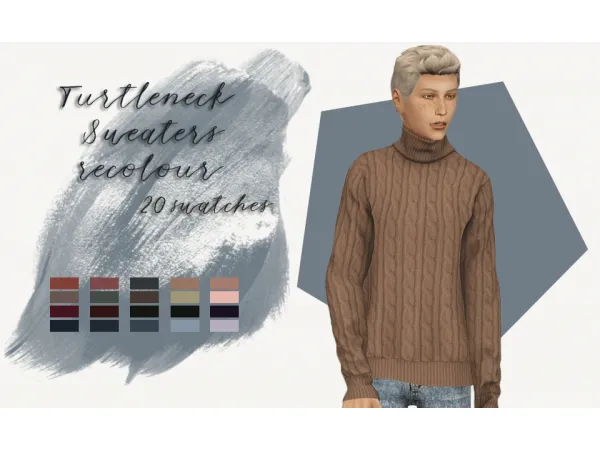 Maxis Match TURTLENECK SWEATER - The Sims 4 Custom Content