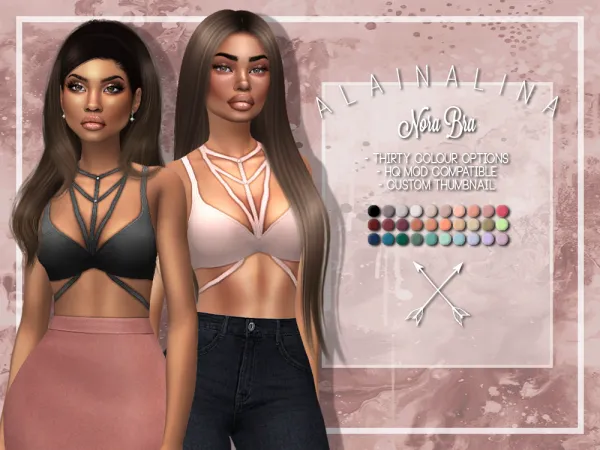 Maxis Match Nora Bra - The Sims 4 Custom Content