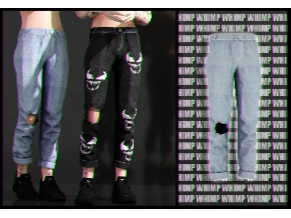 Alpha venom jeans whimp 1337 - The Sims 4 Custom Content